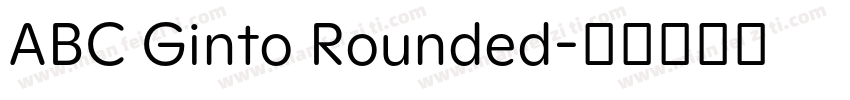 ABC Ginto Rounded字体转换
